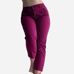 Dark pink Liz Claiborne Capri cargo pants